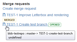 Dev panel merge/pull request hover info